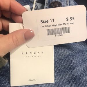 NWT Kancan mom jeans